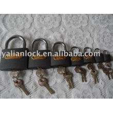 Grey iron padlock